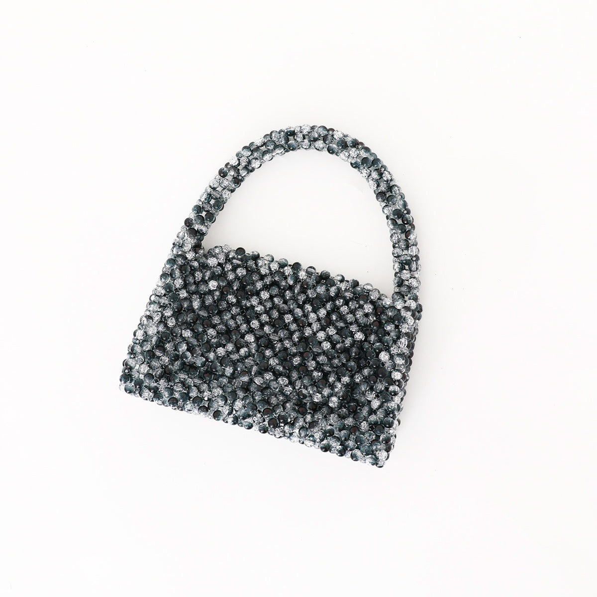 beaded handbag, handmade beaded bag, black beaded bag, small beaded bag, classic beaded bag, vintage beaded bag