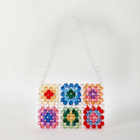 beaded handbag, beaded shoulder bag, small beaded handbag, handmade beaded bags