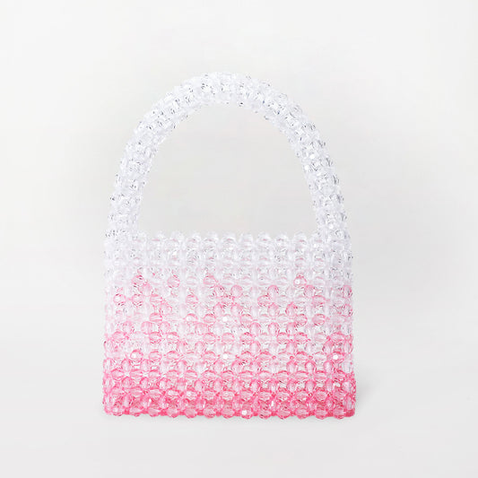 beaded handbag, handmade beaded bags, pink beaded handbag, small beaded handbags