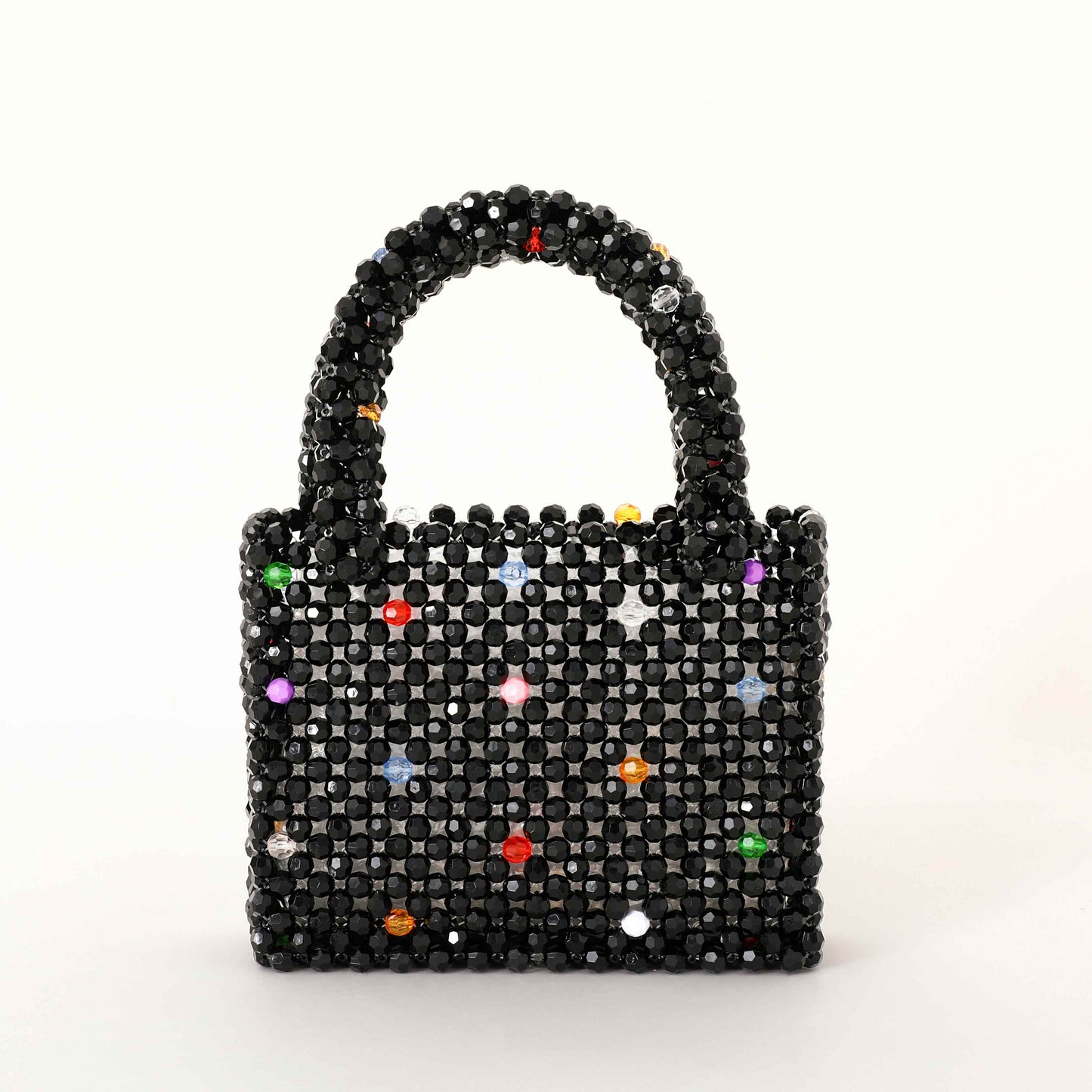 beaded handbag, beaded shoulder bag, beaded crossbody bag, handmade beaded bags, black beaded bag